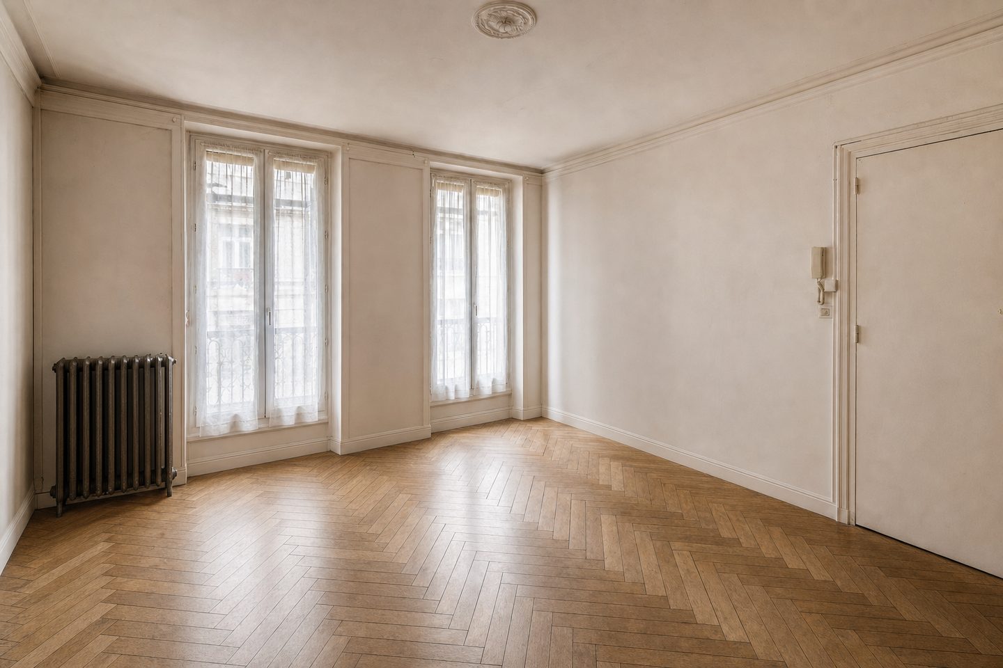 Eine Altbauwohnung mit Fischgrätparkett — Entrümpelt
