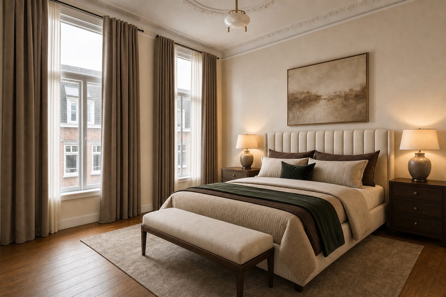 El dormitorio de lujo — En este estilo