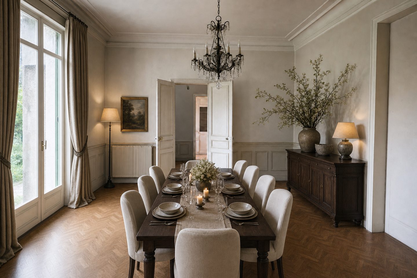 El comedor de lujo — En este estilo