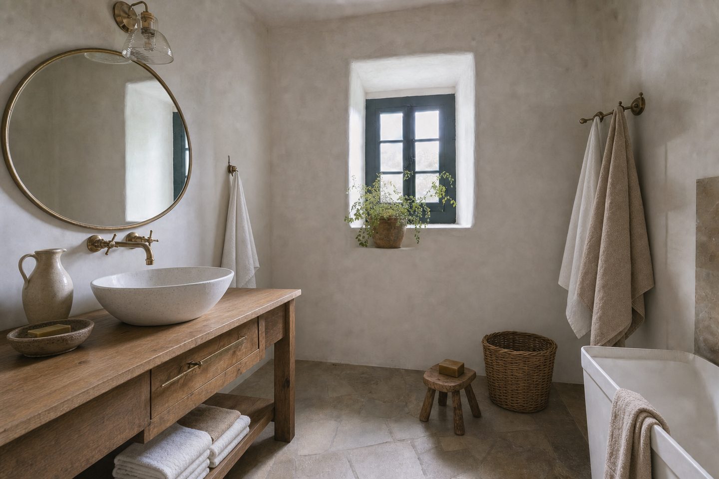 El baño mediterráneo — En este estilo