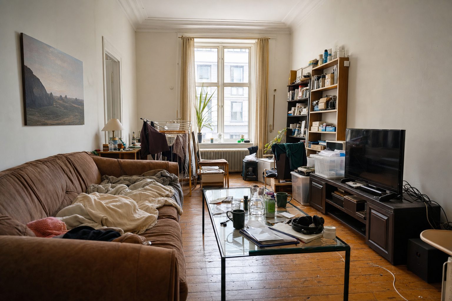 Eine Altbauwohnung mit hoher Decke — Original