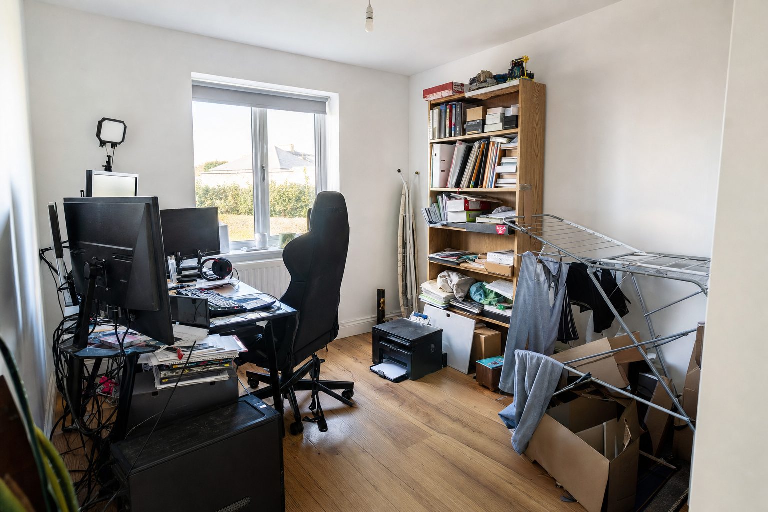 Une chambre d'amis qui choisit enfin d'être un bureau — Original