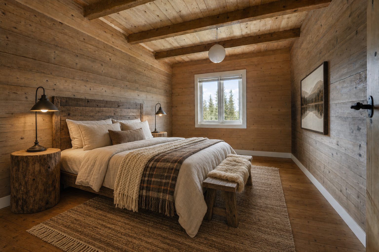 Das rustikale Schlafzimmer — In diesem Stil