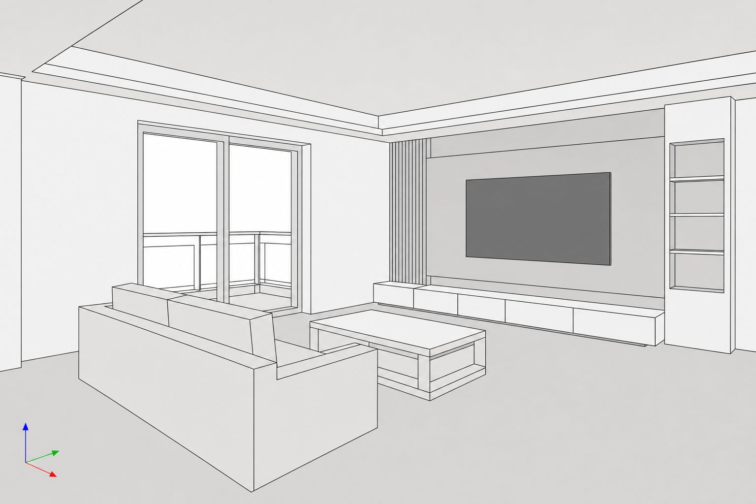 Rendu 3D photoréaliste — Avant