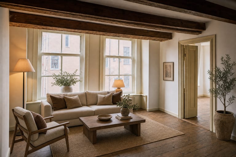 Verkoopstyling in Groningen — Woonkamer grachtenpand, Hoge der A