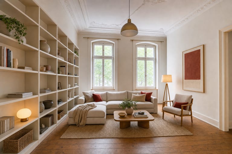 Home Staging in Köln — Gründerzeit-Wohnzimmer, Ehrenfeld