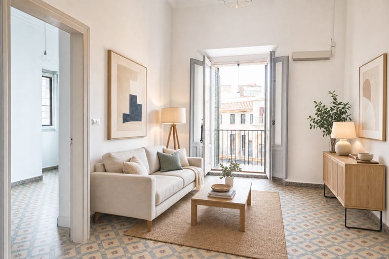 Home staging virtual en Málaga — Piso reformado, Soho