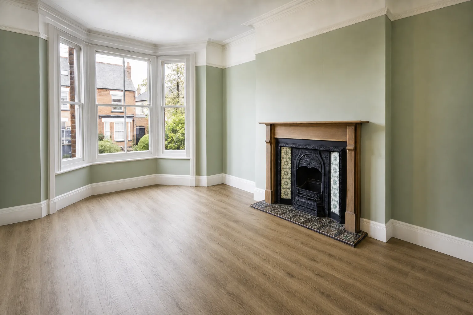 Victorian terrace sitting room, Moseley — Decluttered