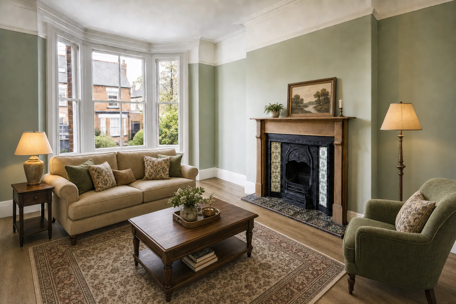 Victorian terrace sitting room, Moseley — Staged