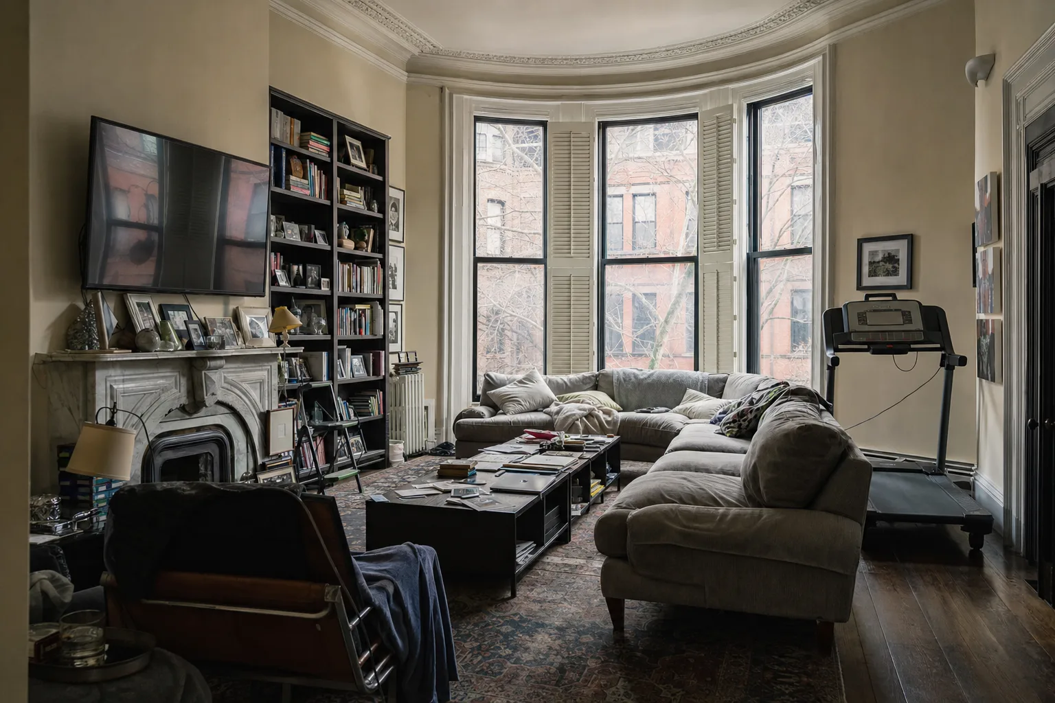 Brownstone parlor, South End — Original