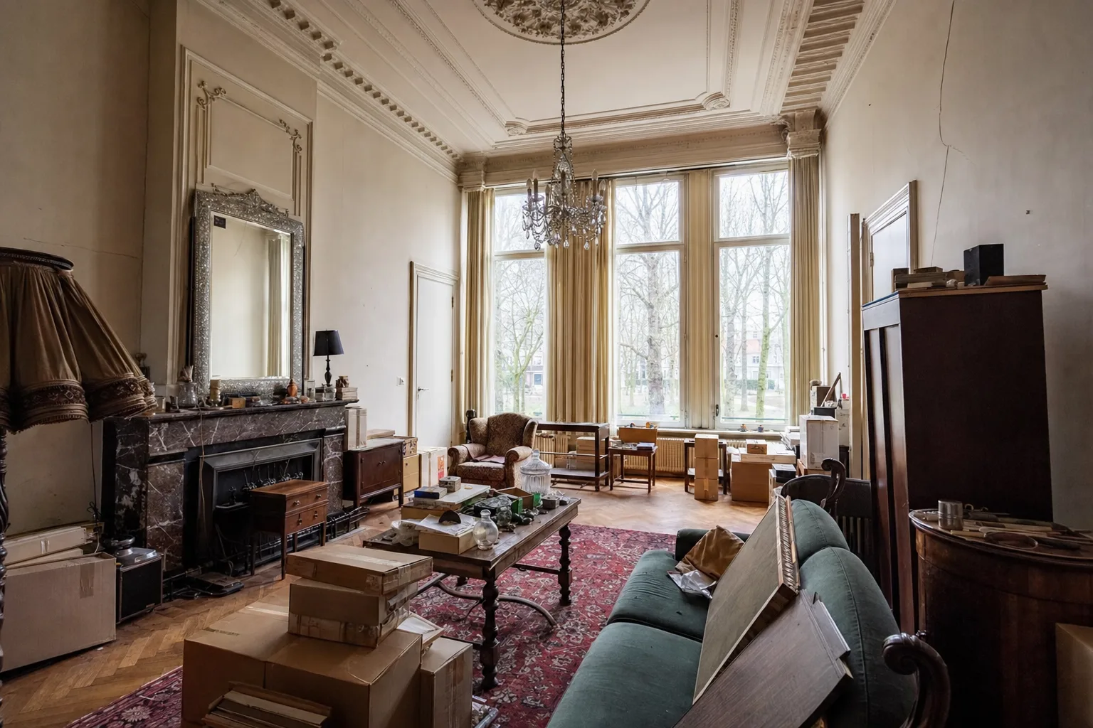 Herenhuis-salon aan de singel — Origineel