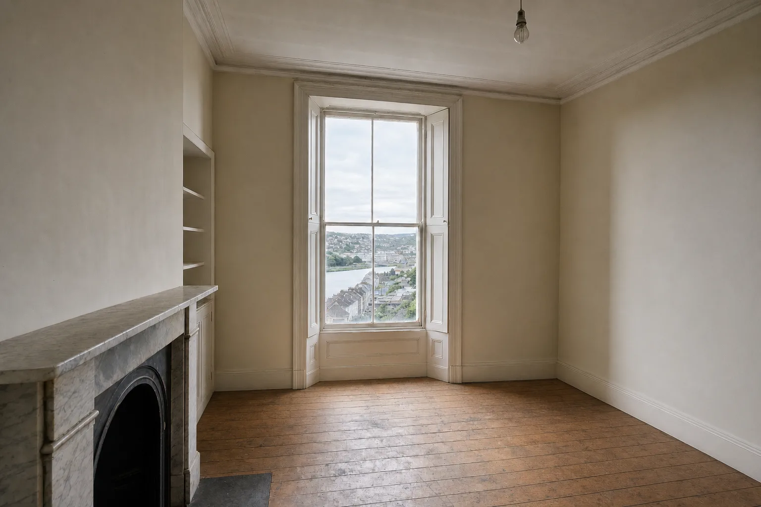 Victorian hillside terrace sitting room, Sunday's Well — Decluttered