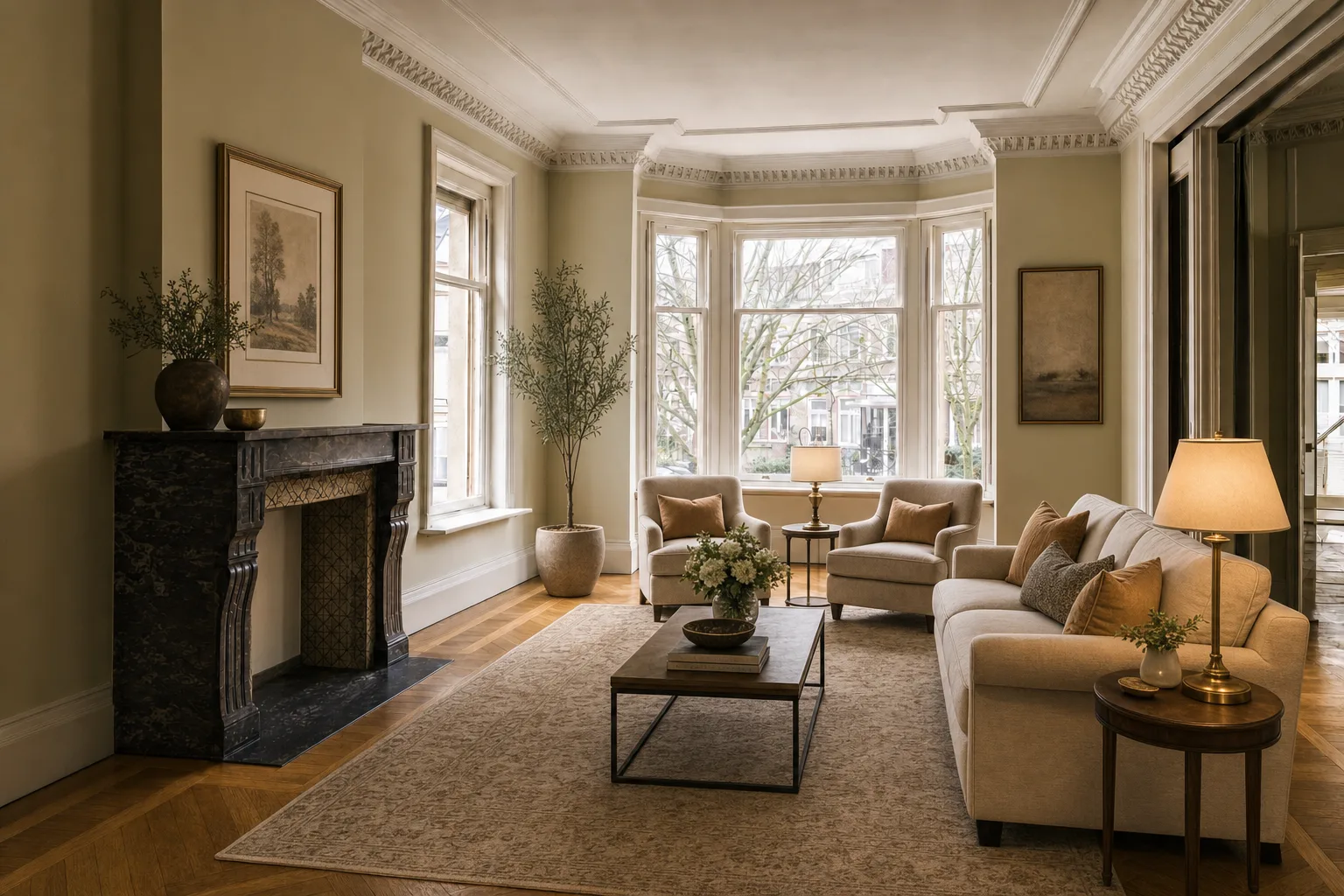 Herenhuis-salon, Statenkwartier — Gestyled