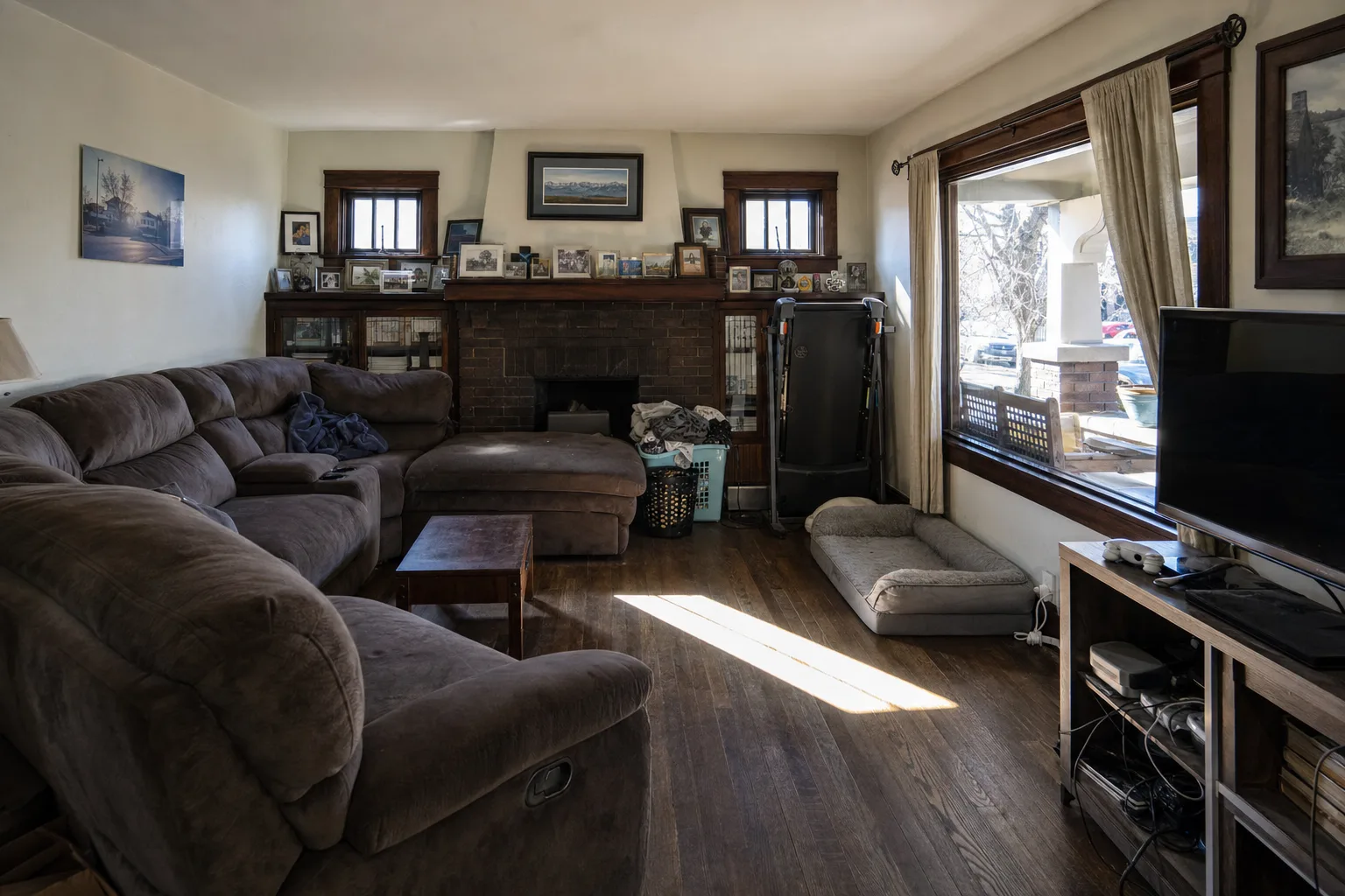 Brick bungalow living room, Wash Park — Original