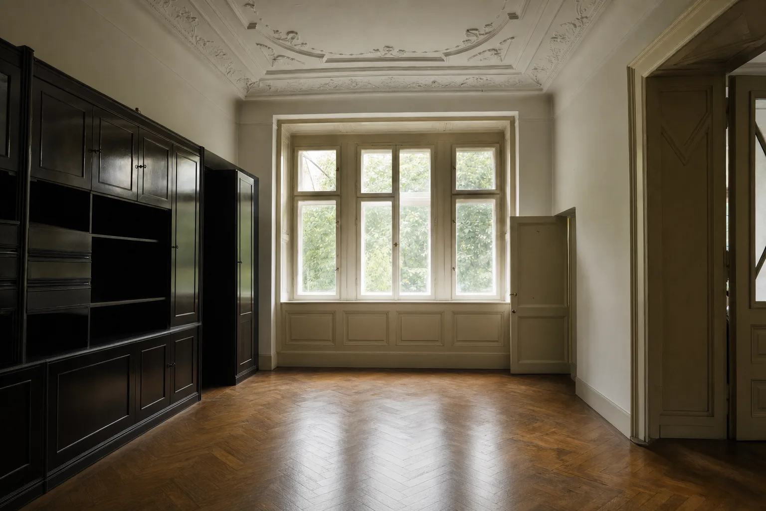 Gründerzeit-Wohnzimmer, Geidorf — Entrümpelt