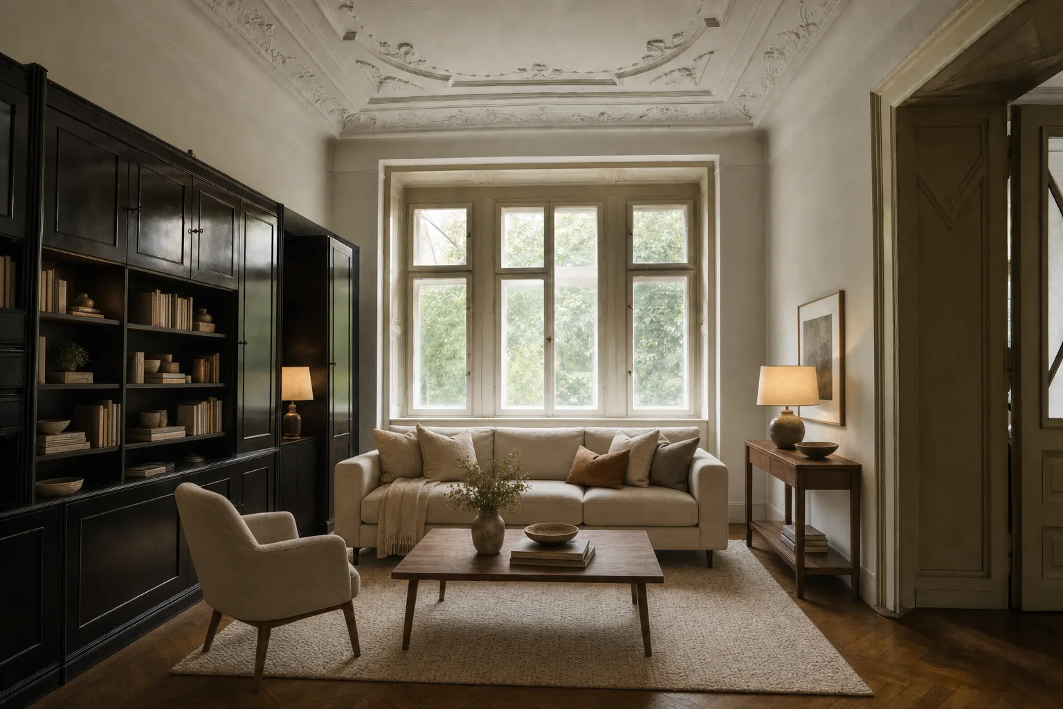 Gründerzeit-Wohnzimmer, Geidorf — Eingerichtet