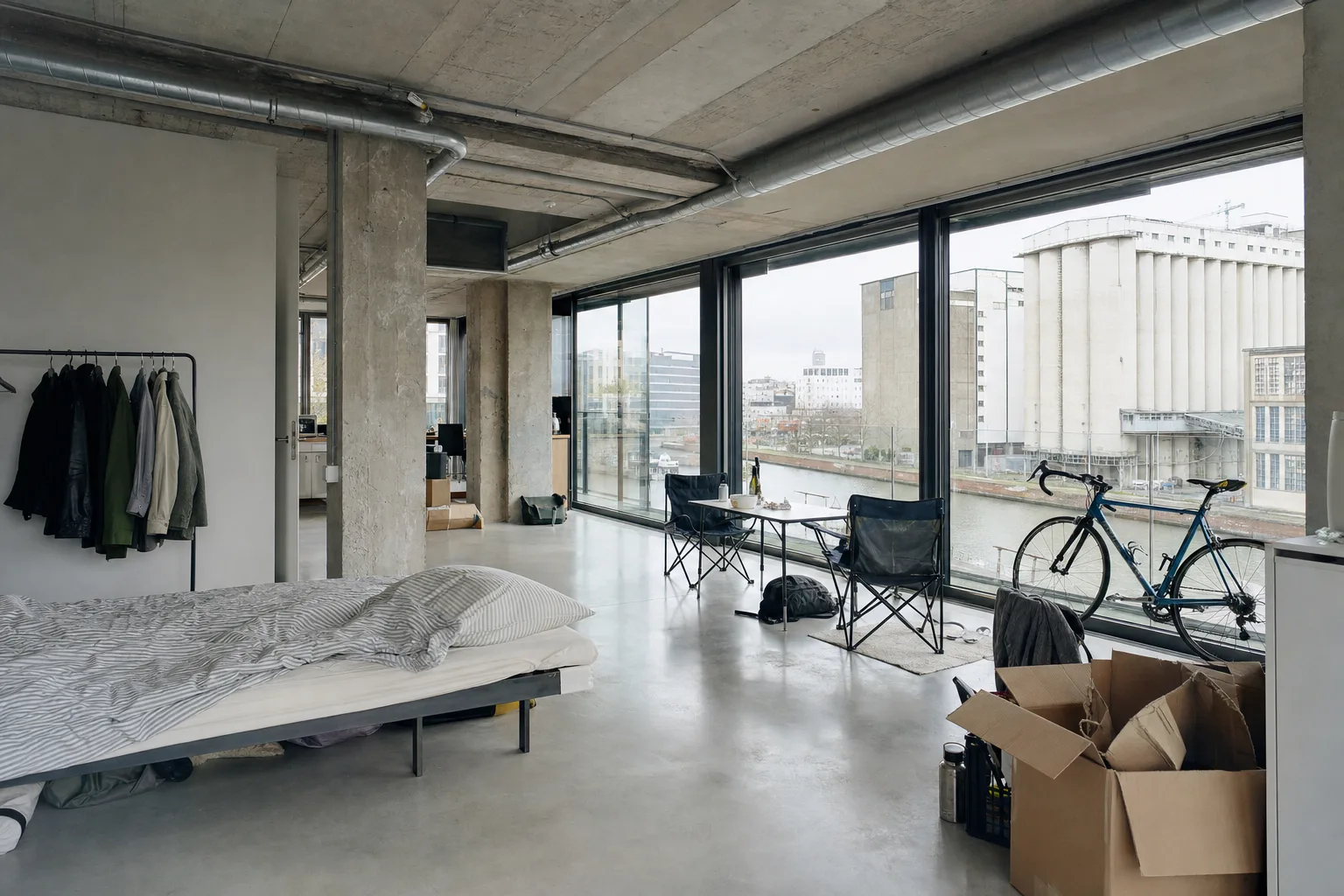 Leefruimte brouwerijloft, Vaartkom — Origineel