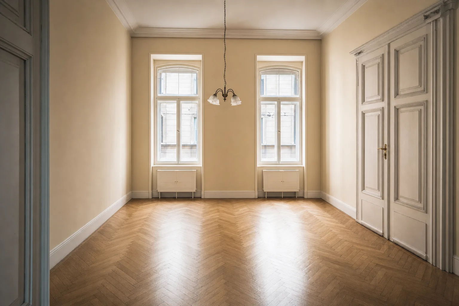 Gründerzeit-Wohnzimmer, Innere Stadt — Entrümpelt