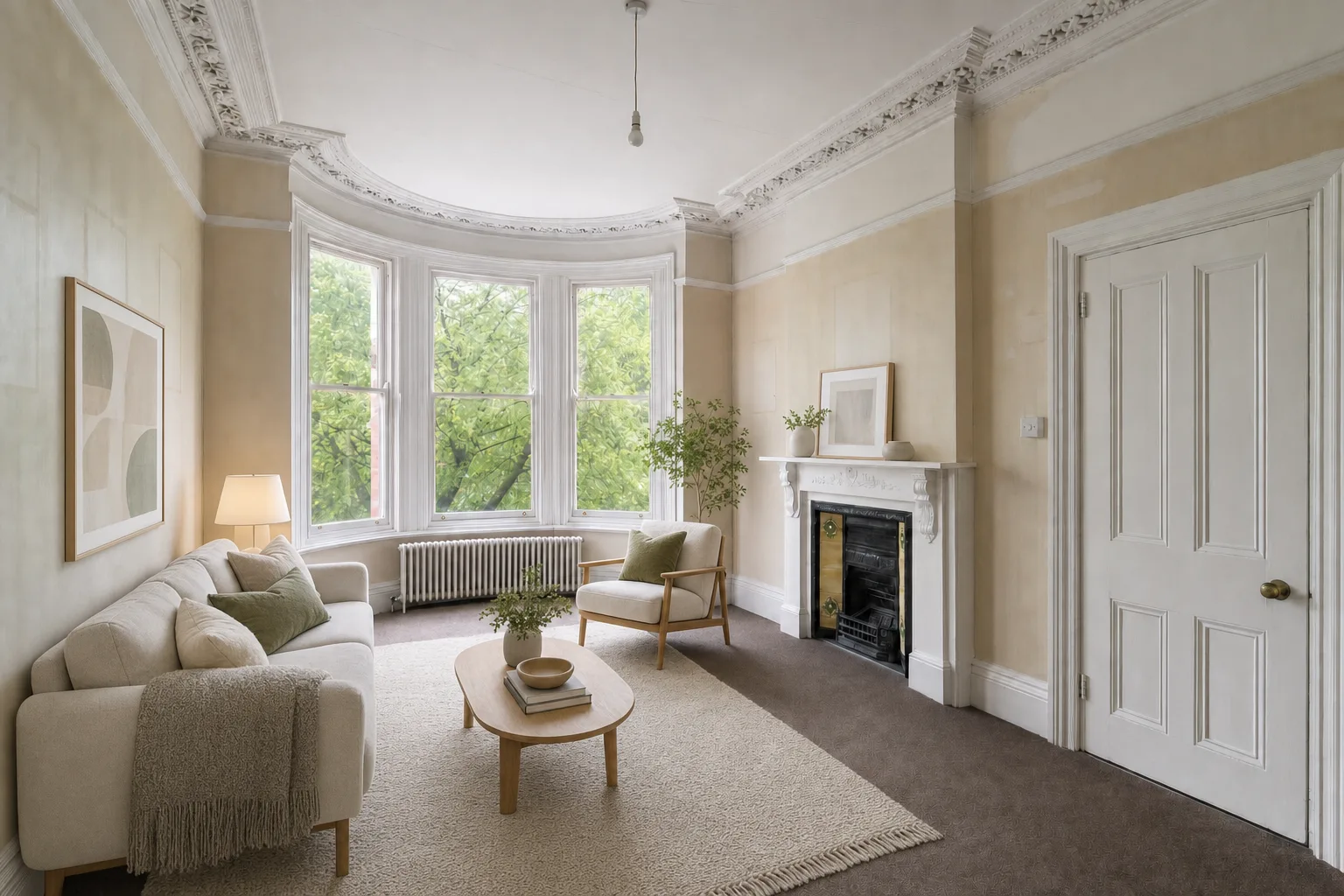 Victorian villa flat, Sefton Park — Staged