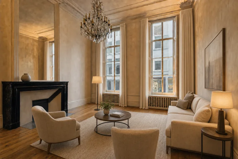 Verkoopstyling in Maastricht — Woonkamer herenhuis, Wyck