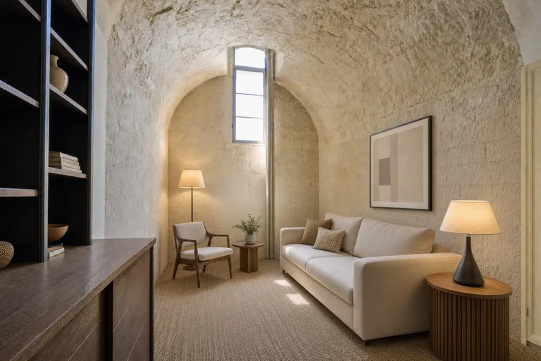 Home staging virtuel à Montpellier — Appartement en pierre, l'Écusson