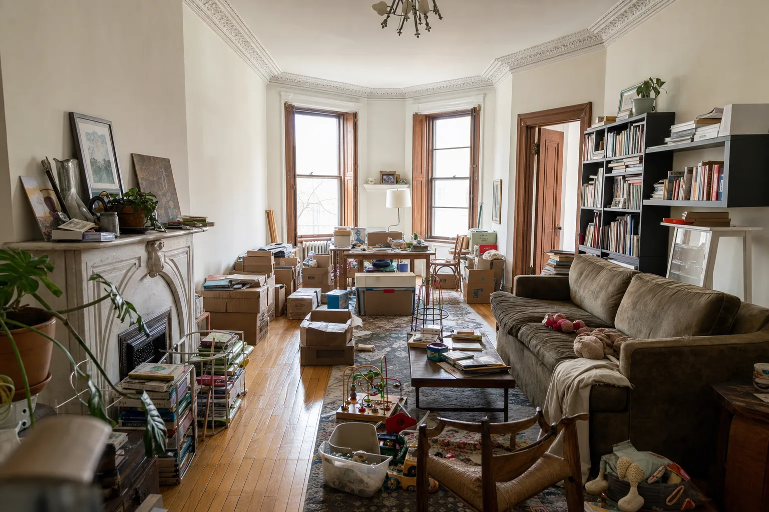 Brownstone parlor, Brooklyn — Original
