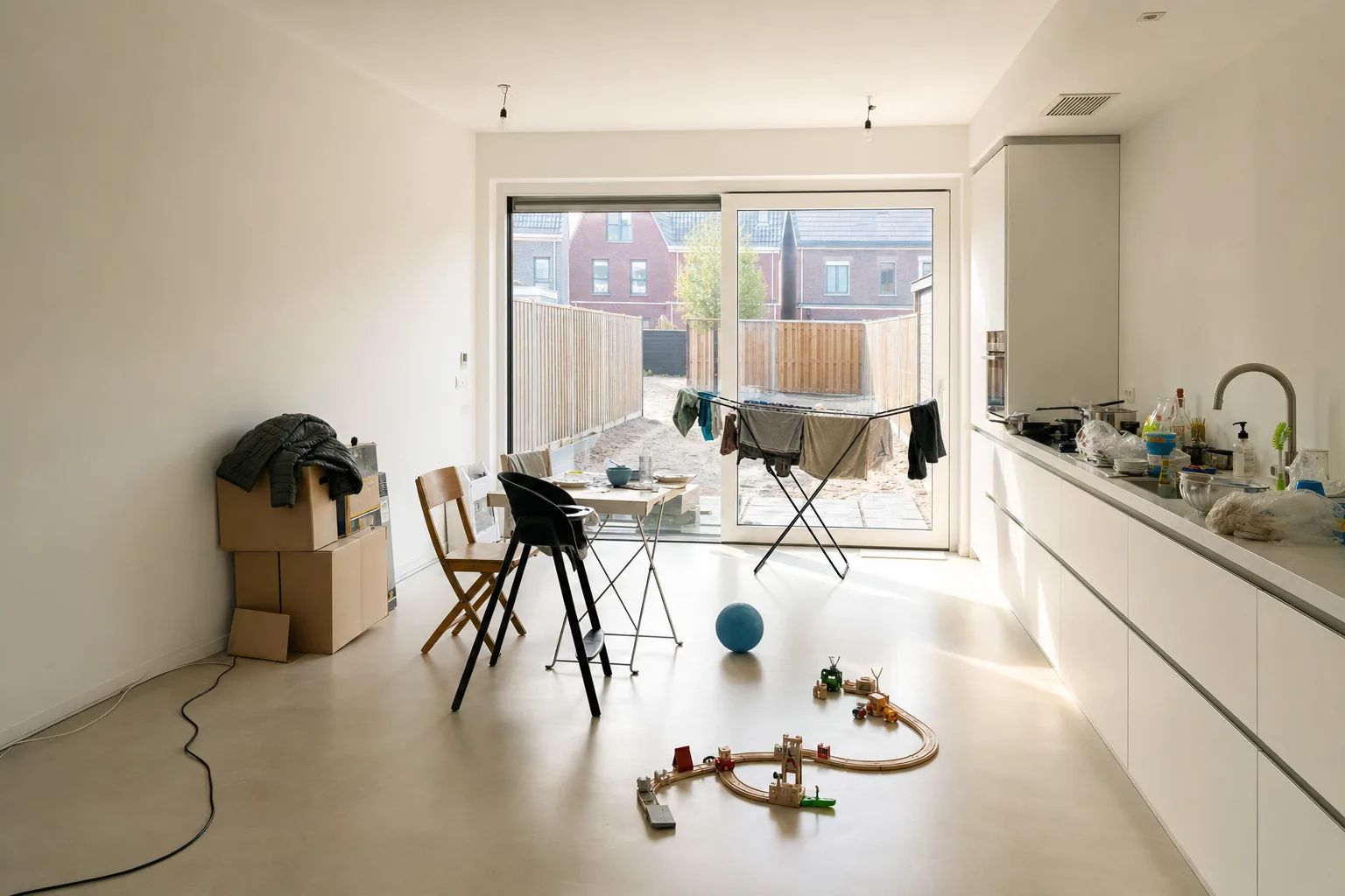 Keuken-eetkamer nieuwbouwwoning, Hof van Holland — Origineel