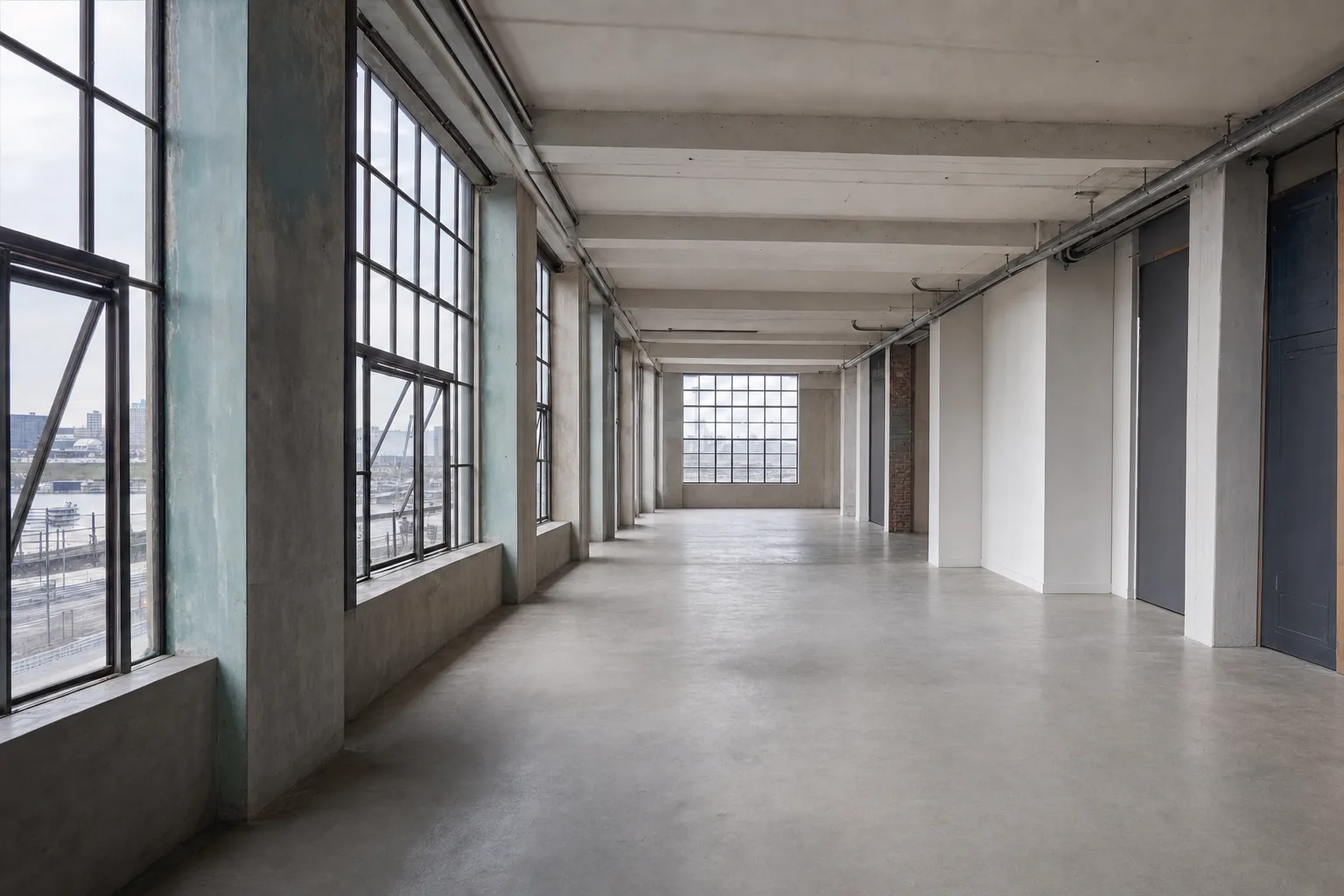 Loft in havenpand, Katendrecht — Opgeruimd