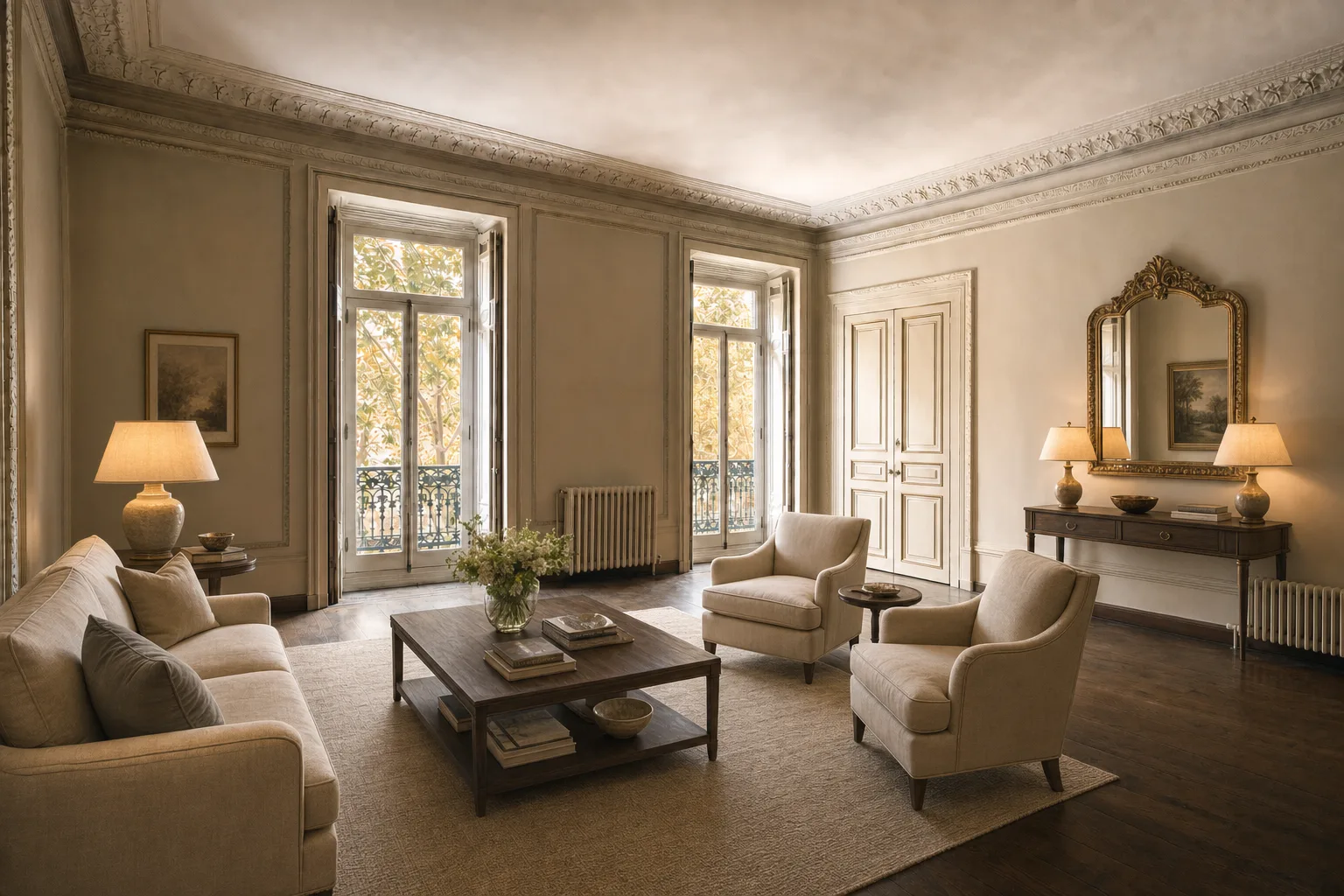 Salón de finca señorial en Recoletos — Ambientado