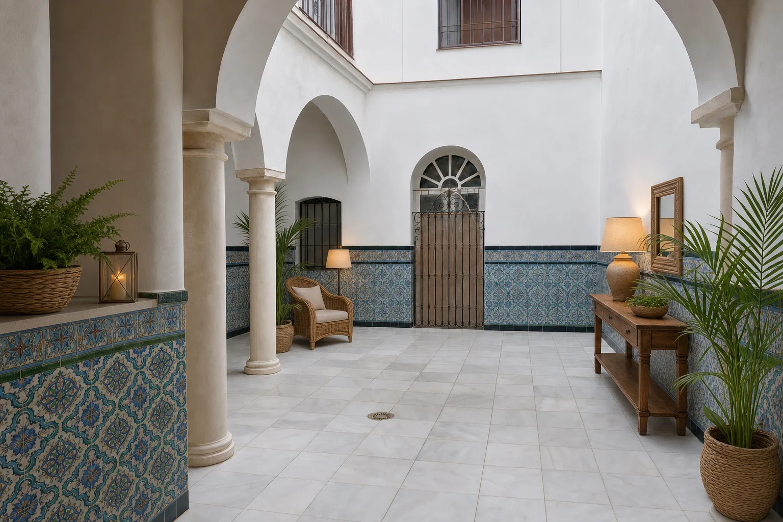 Piso con patio, Santa Cruz — Ambientado
