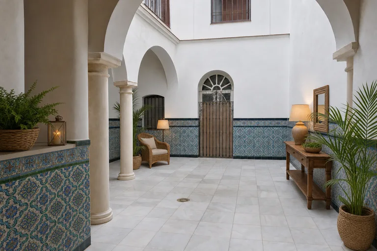 Home staging virtual en Sevilla — Piso con patio, Santa Cruz
