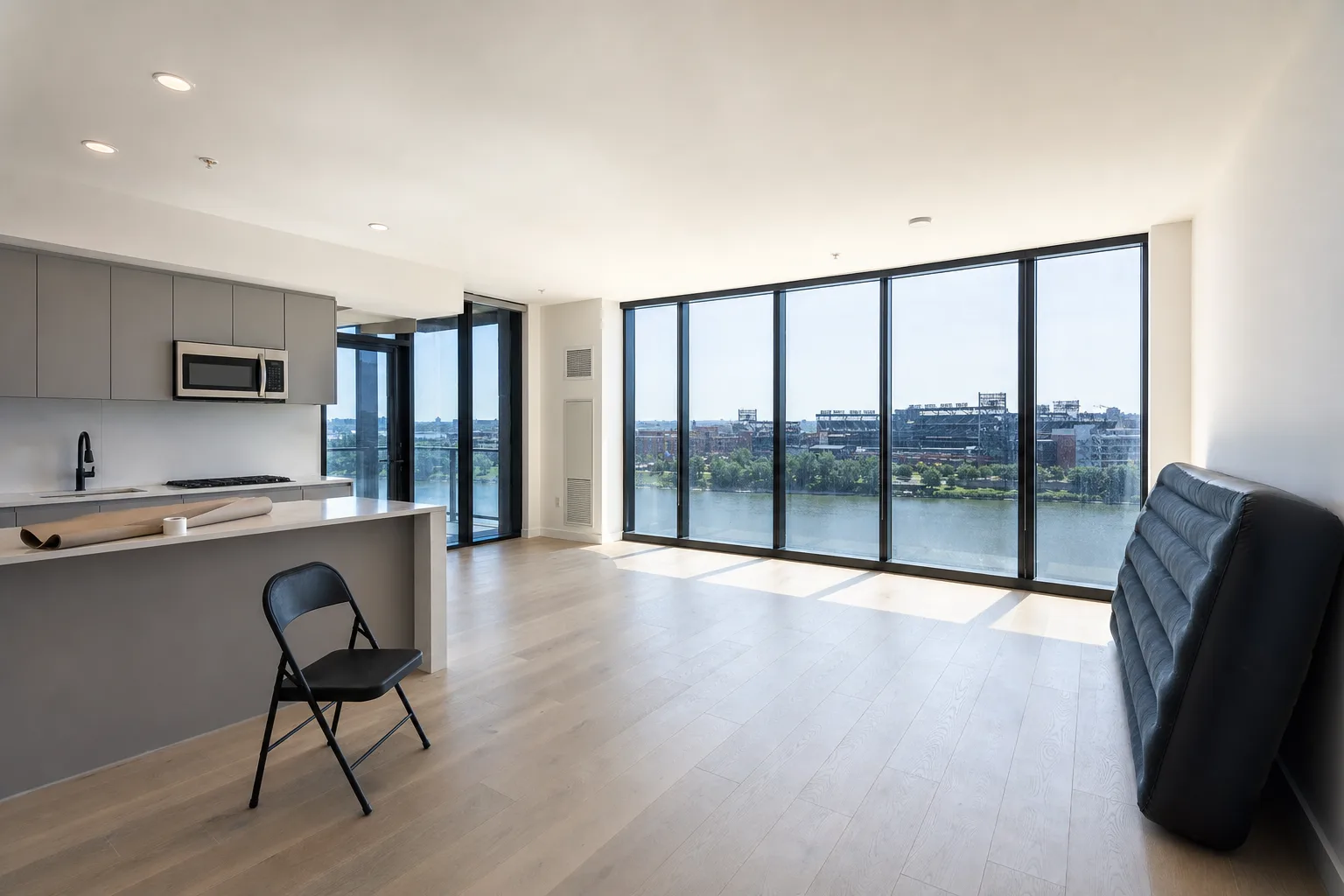 New-build condo living room, Navy Yard — Original