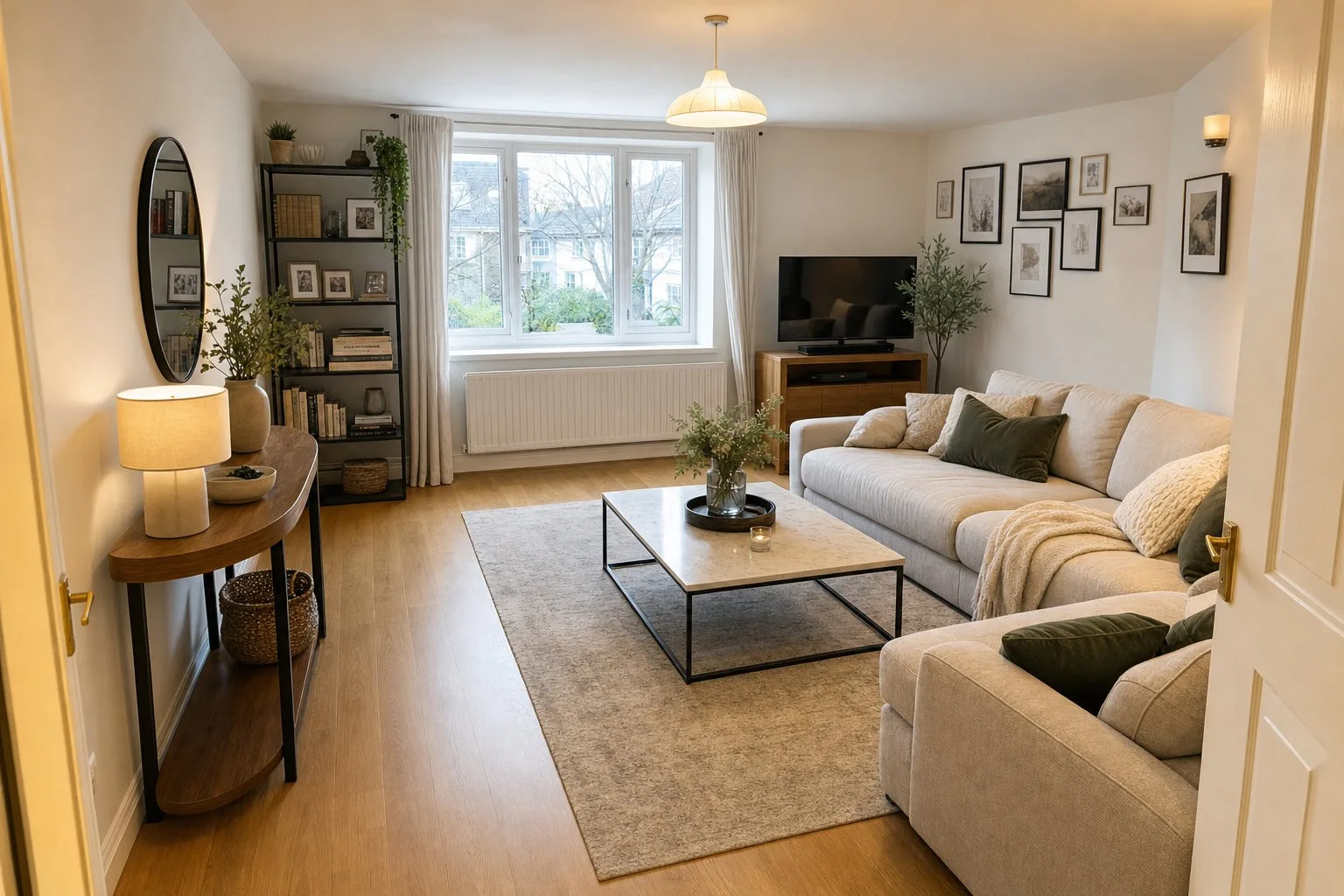 Woonkamer, origineel en in luxe stijl — Luxe