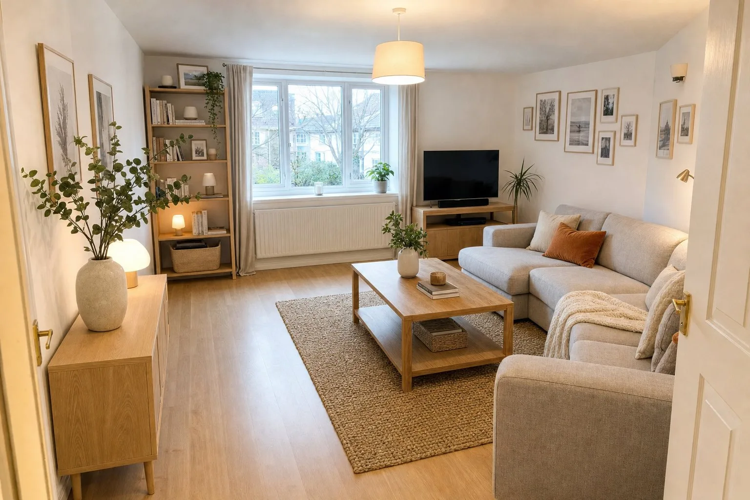 Wohnzimmer in Modern gegenüber Skandinavisch — Skandinavisch