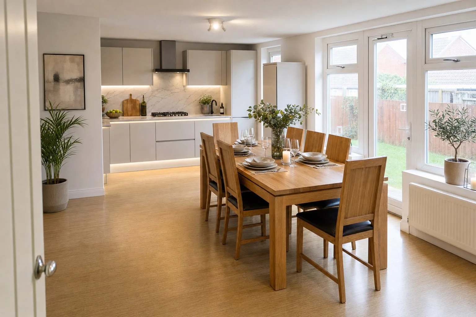 Woonkeuken, origineel en in luxe stijl — Luxe
