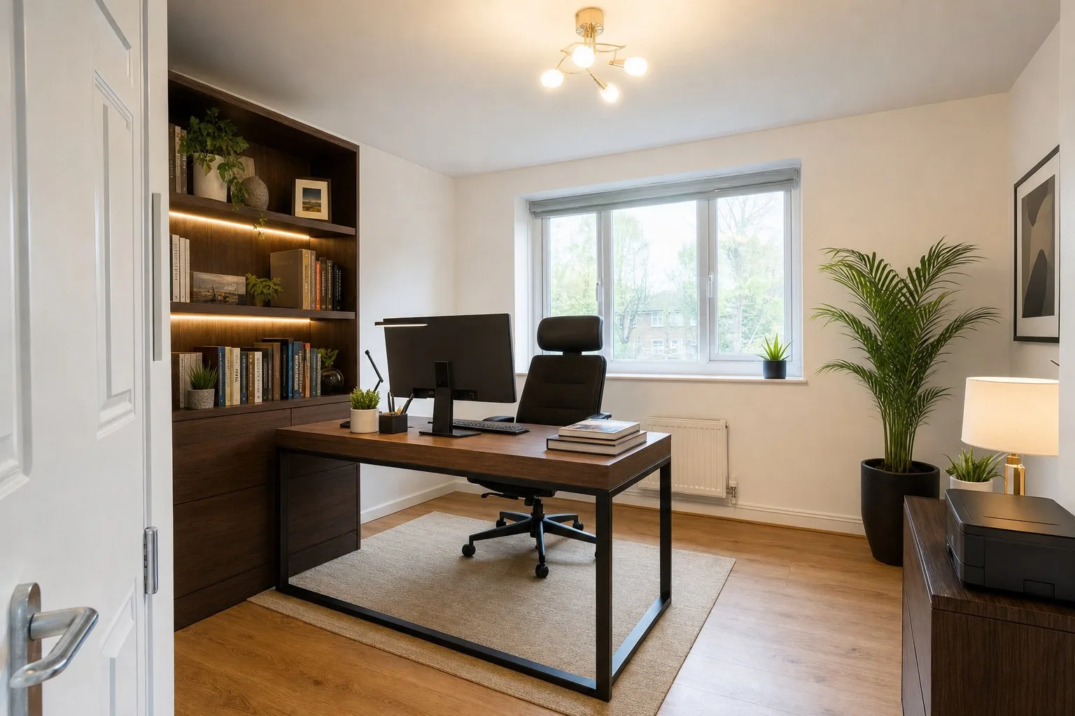Werkkamer, origineel en in luxe stijl — Luxe