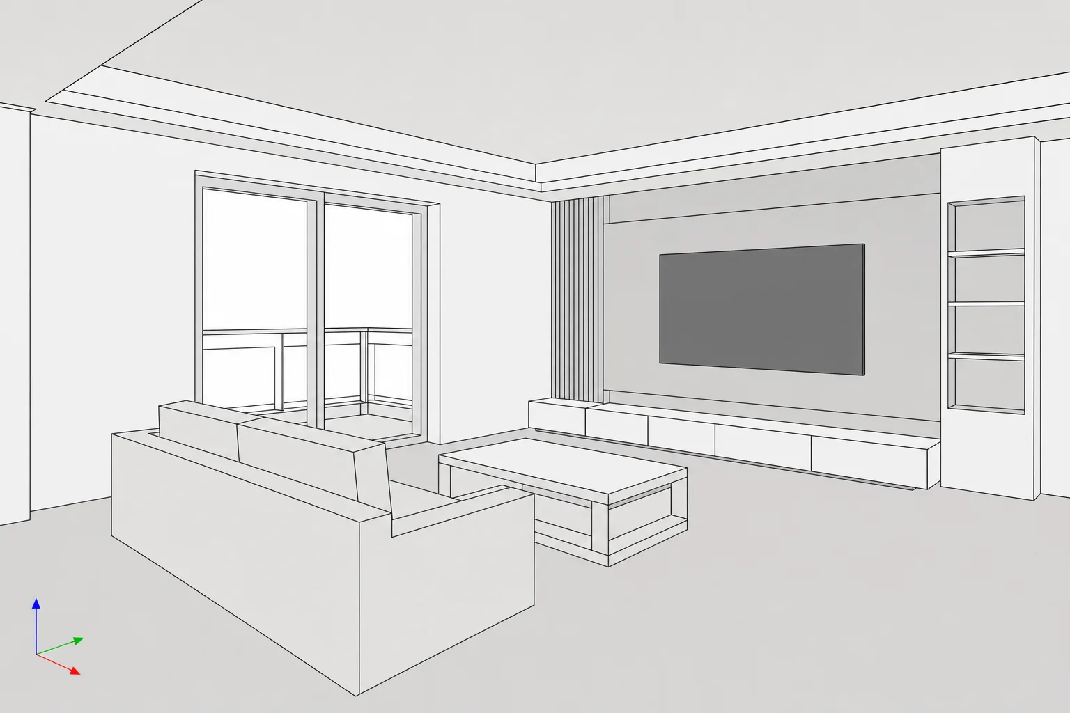 3D render to photorealistic — Before