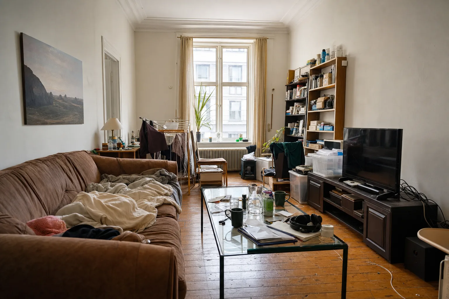 Eine Altbauwohnung mit hoher Decke — Original