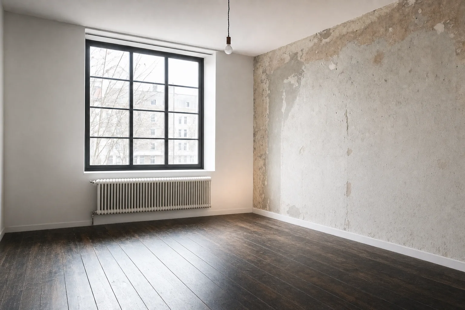 The industrial bedroom — Decluttered