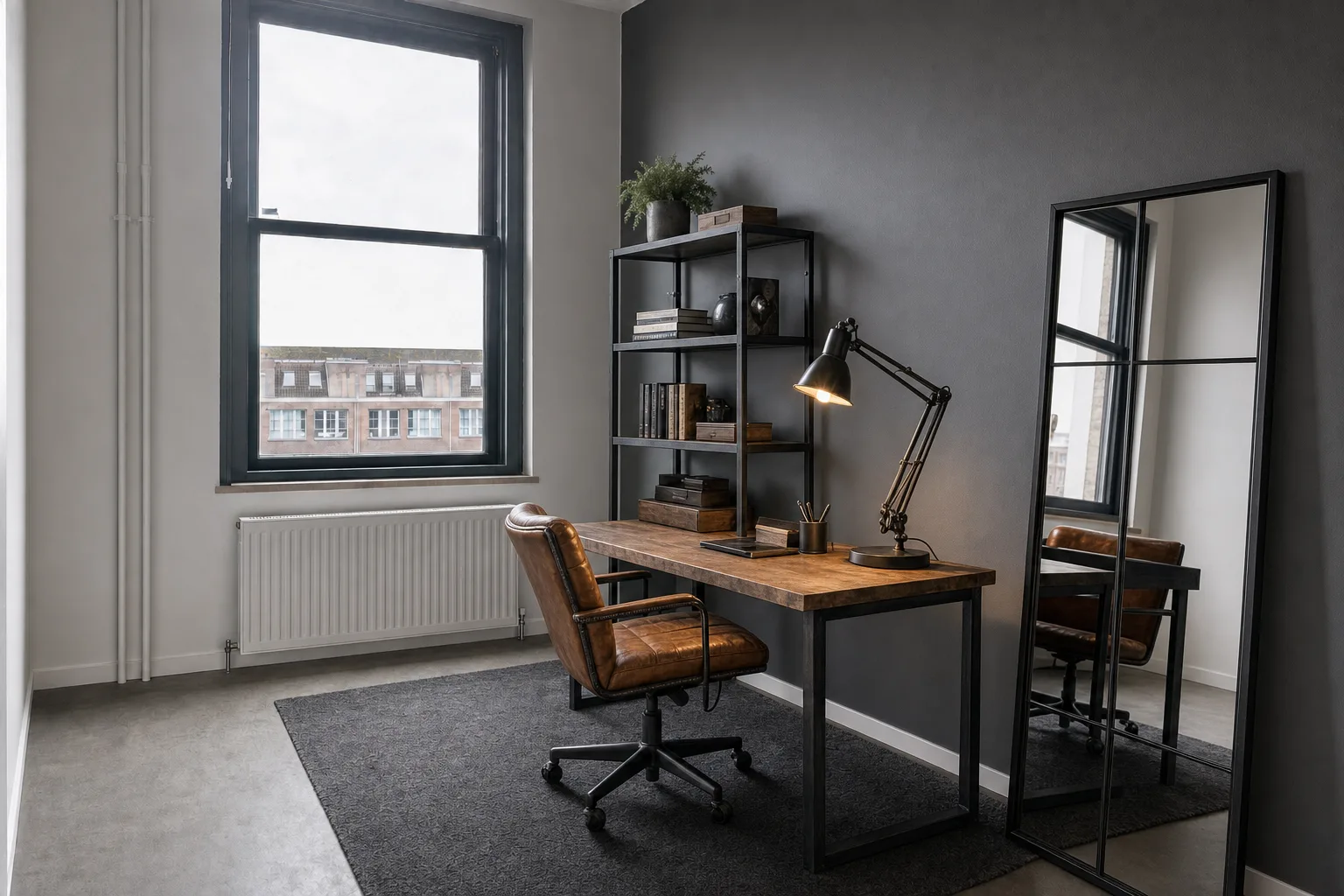The industrial home office — In this style