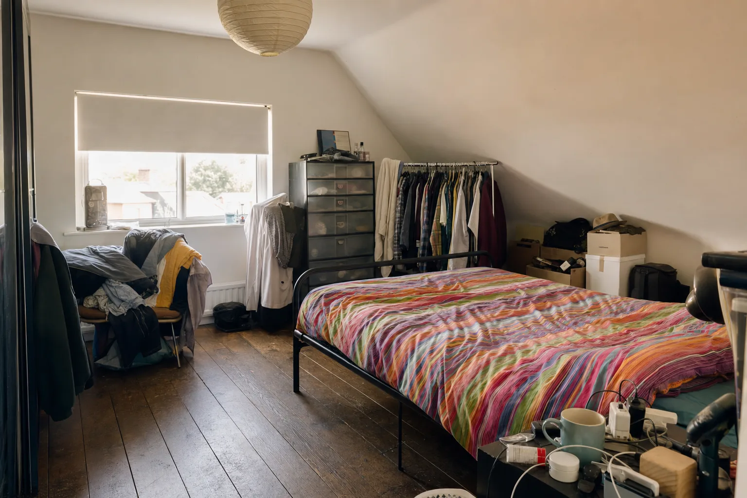 An attic bedroom under the slope — Original