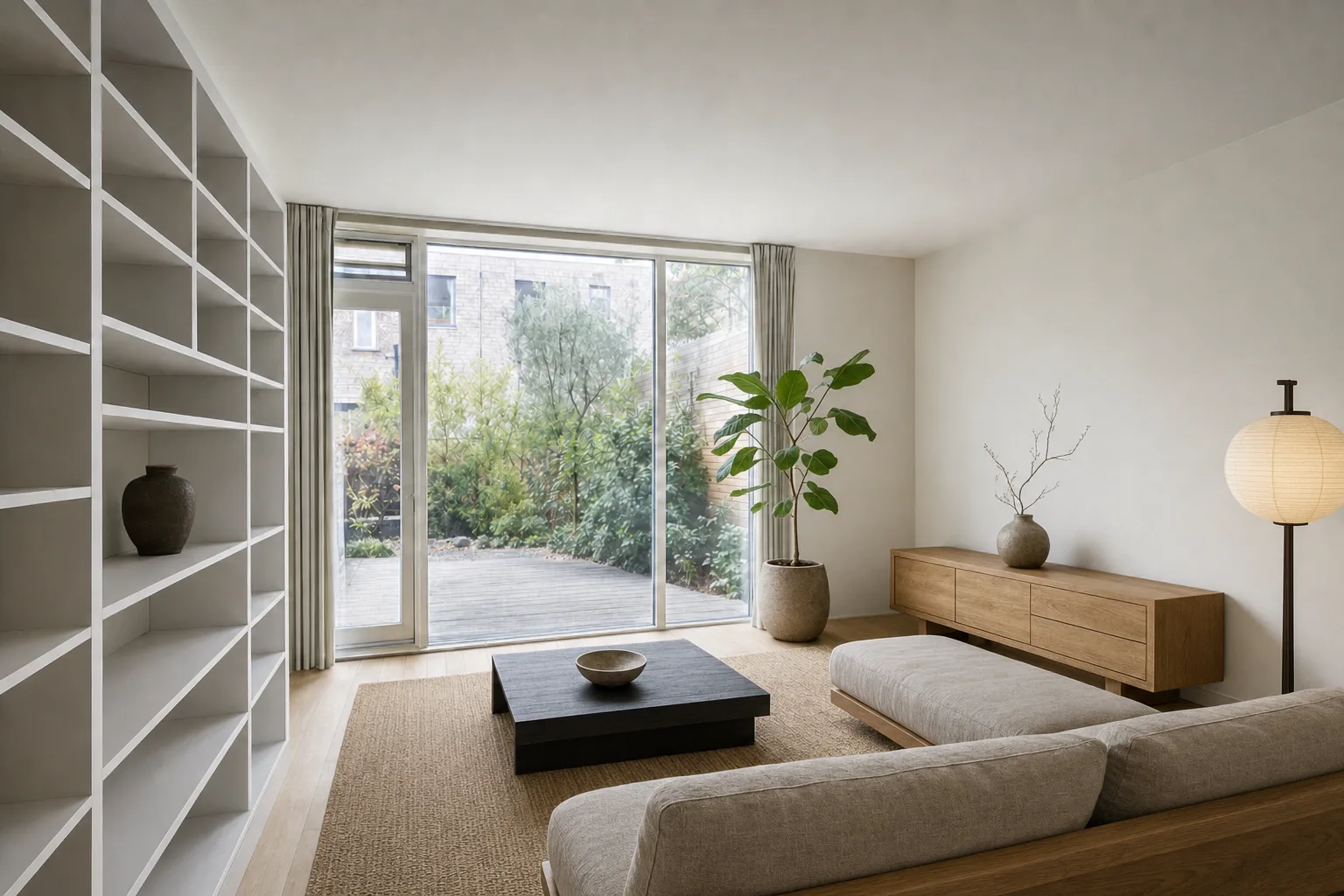Ein modernes Haus zum Innenhof — In diesem Stil
