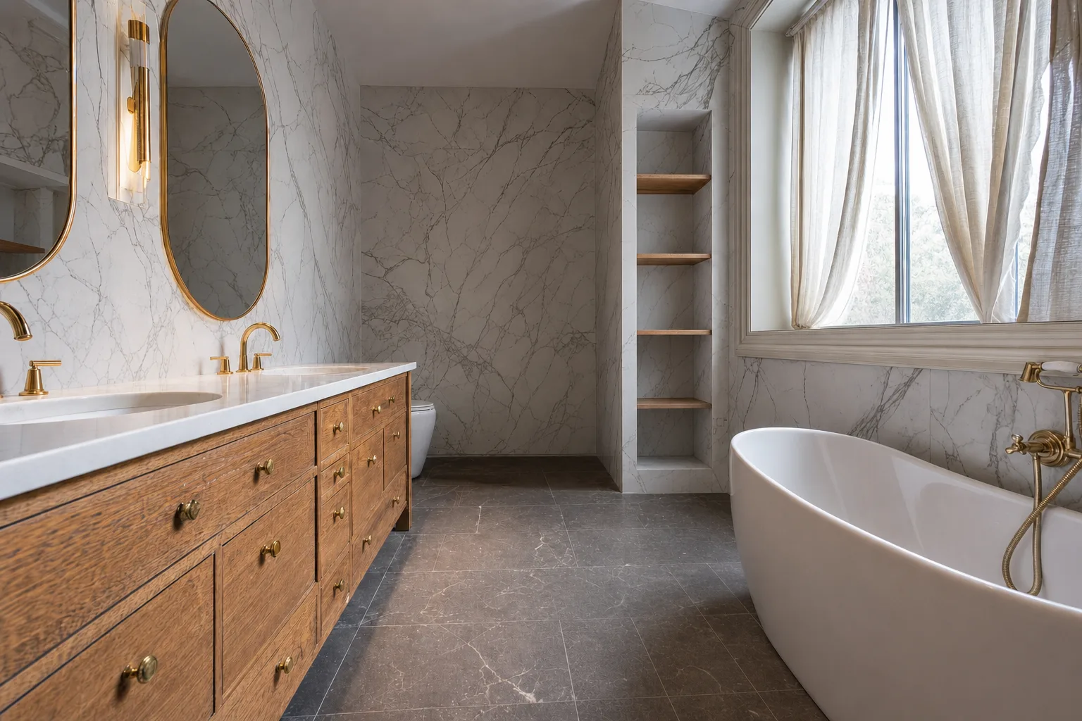 The luxury bathroom — Decluttered