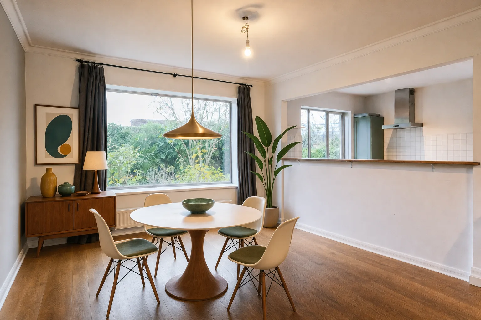 The mid-century dining room — In this style
