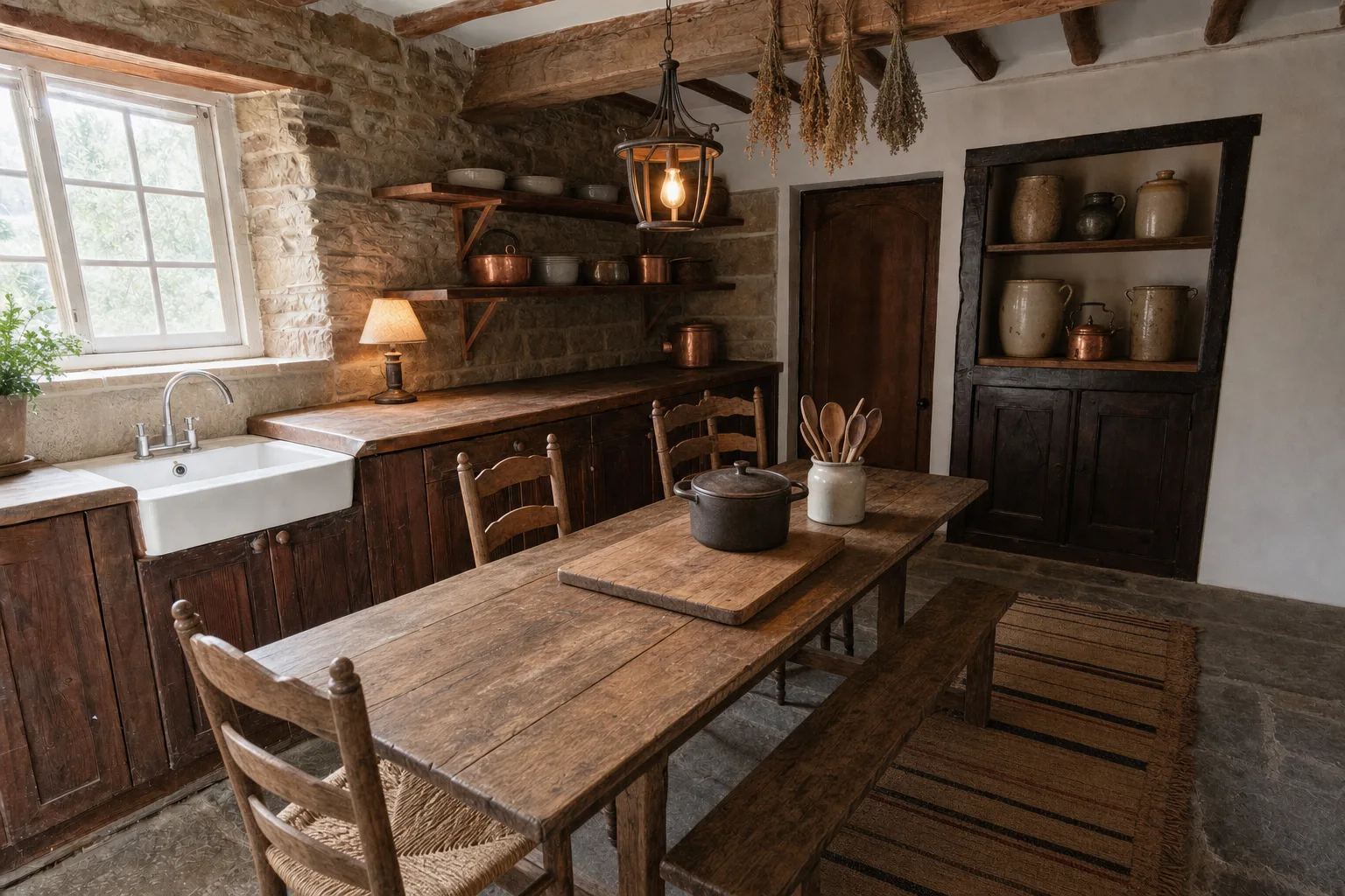 The rustic kitchen — In this style