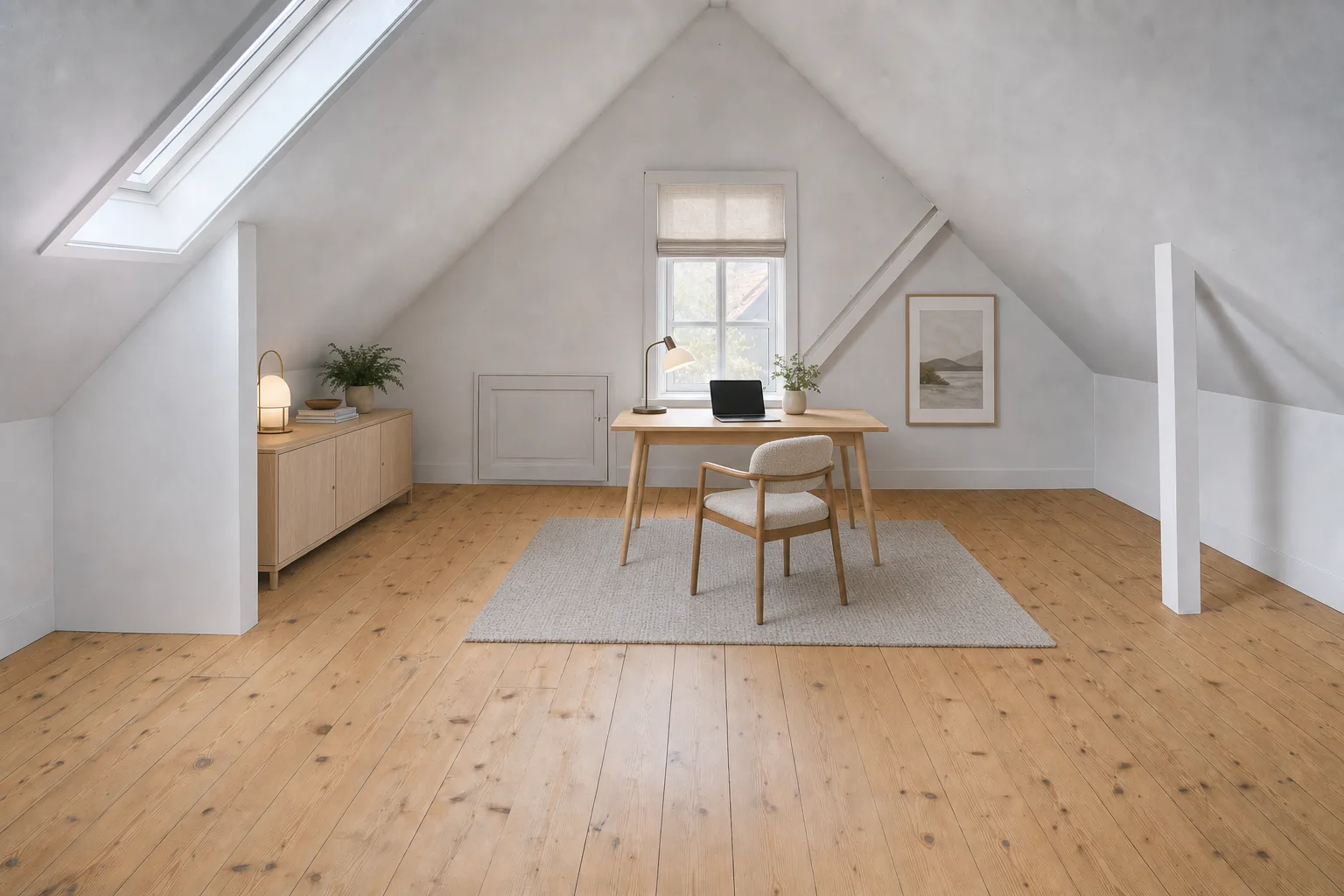 Un bureau sous les combles — Dans ce style