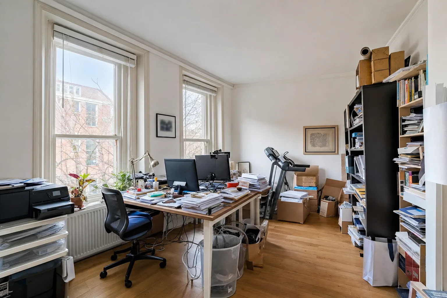 Une salle à manger convertie en bureau à plein temps — Original
